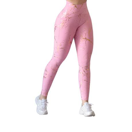 Leggings básico | Supplex Stretch, Destellos – Rosa