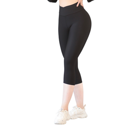 ADRIANAOLIMPO® | Leggins - Leggings Capri básico | Supplex Stretch, Liso – Negro | Ropa deportiva para mujer Elite HotSale Blackfriaday Envío Gratis a México. Mayoreo Menudeo Ofertas Exclusivas