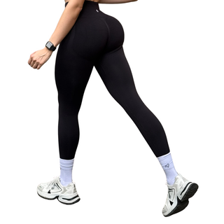 Leggings Burbuja + Push Up | Seamless Compresión - Negro