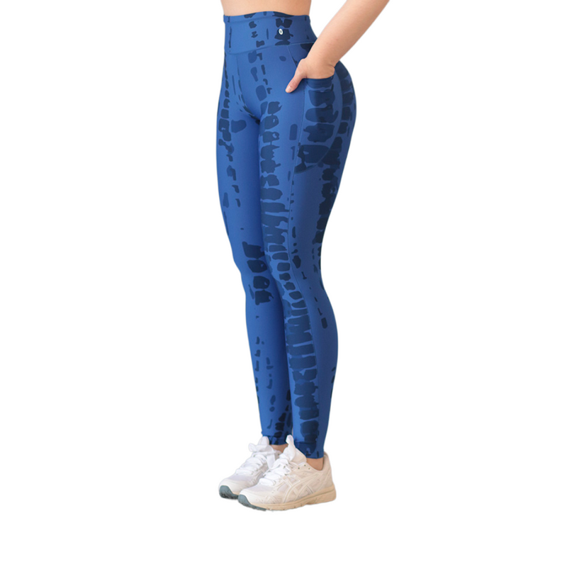 ADRIANAOLIMPO® | Leggins - Leggings básico con bolsillos | Supplex Stretch, Liso – Azul | Ropa deportiva para mujer Elite HotSale Blackfriaday Envío Gratis a México. Mayoreo Menudeo Ofertas Exclusivas