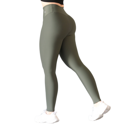 Leggings básico | Supplex Stretch, Liso – Verde