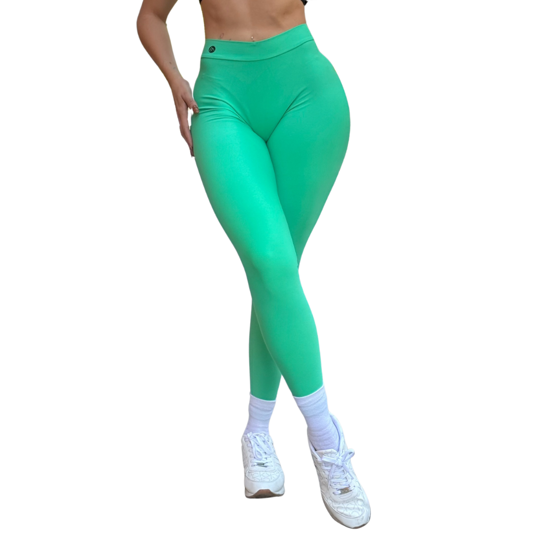 LEGGINS ADRIANA OLIMPO:  V DEEP, EFECTO PUSH UP, TEXTIL LISO.