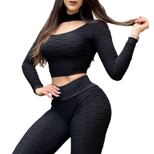 SUPERA SPORT | CONJUNTO SCRUNCH PUSH UP TEXTURIZADO