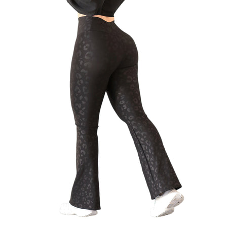 Leggings básico | Supplex Stretch, Relieves Leopardo – Negro