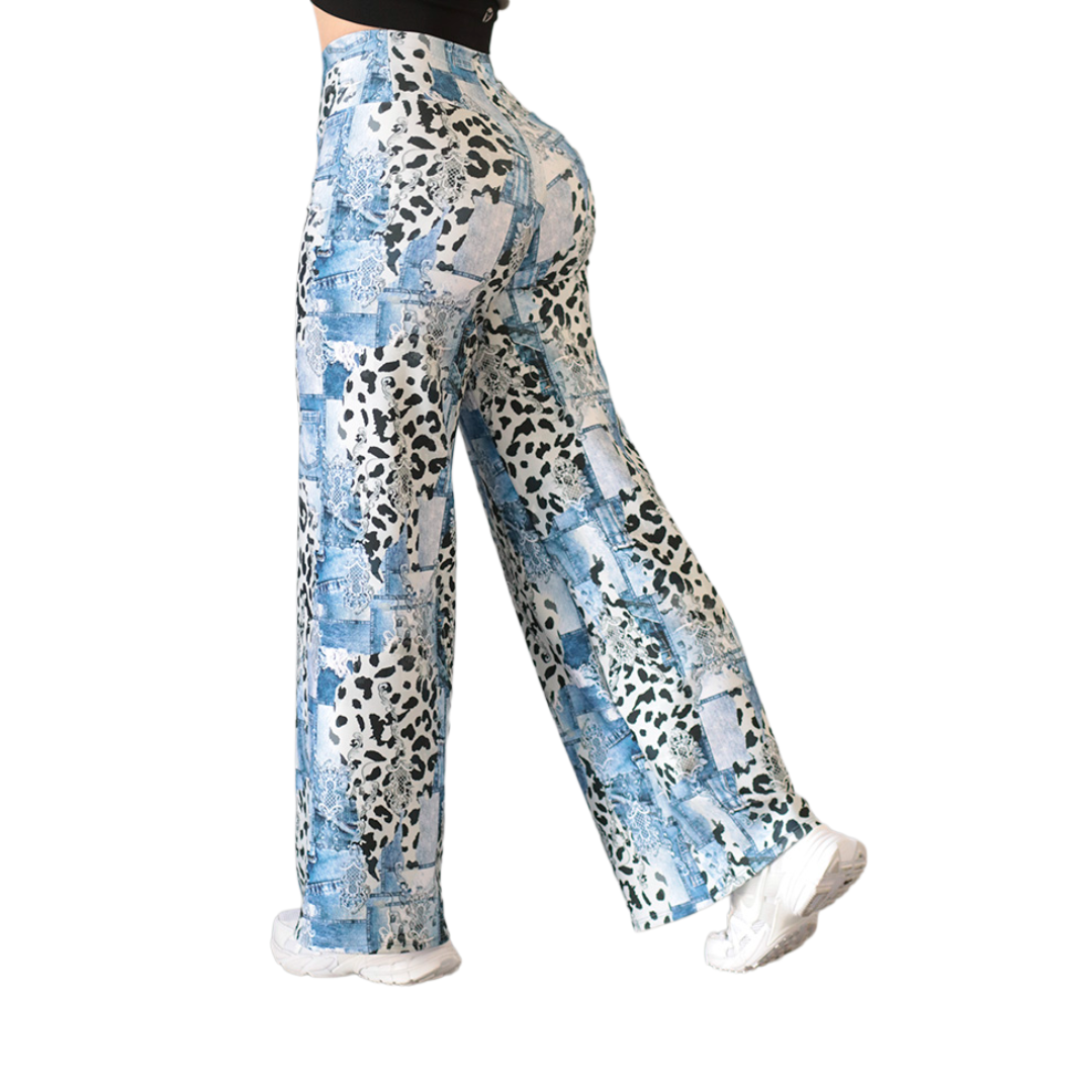 Pants básico | Supplex Stretch, Liso Print – Azul