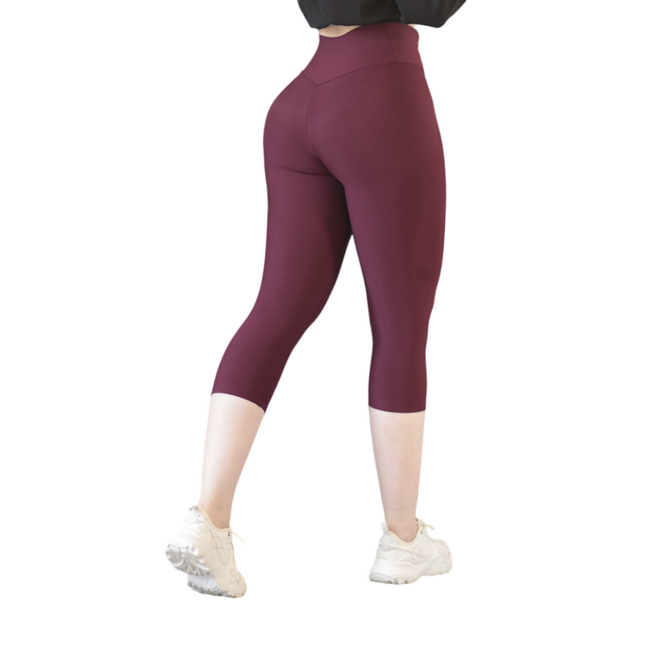 ADRIANAOLIMPO® | Leggins - Leggings Capri básico | Supplex Stretch, Liso – Tinto | Ropa deportiva para mujer Elite HotSale Blackfriaday Envío Gratis a México. Mayoreo Menudeo Ofertas Exclusivas