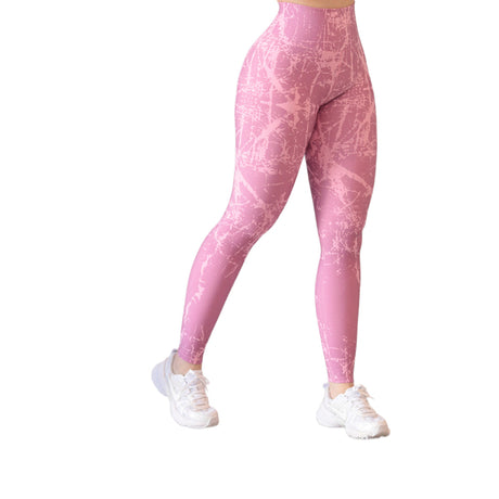 Leggings push up | Supplex Stretch, Liso craked – rosa