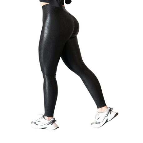 Leggings push up | Supplex Stretch, Destellos Hops – Negra