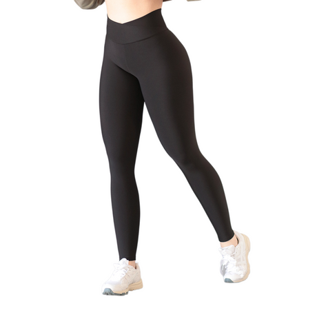 Leggings push up | Supplex Stretch, Liso – Negra