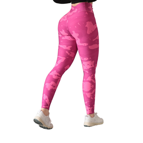 Leggings push up | Supplex Stretch, Liso Camu – Rosa