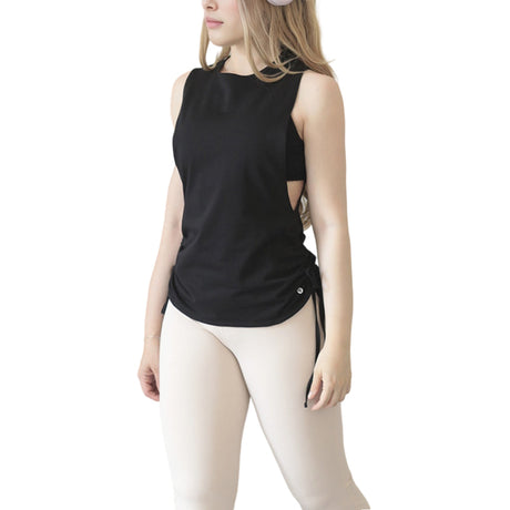 Tank top | Transpirable, Liso – negro