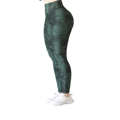 🔹 Leggings push up | Supplex Stretch, Liso – Verde Die