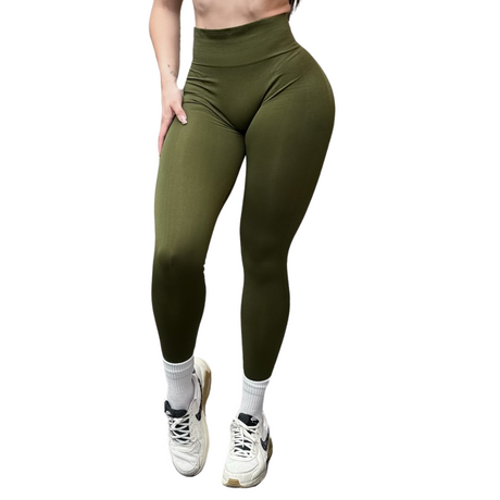 ADRIANAOLIMPO® | Leggins - Leggings Burbuja + Push Up | Seamless Compresión - Verde Militar | Ropa deportiva para mujer Elite HotSale Blackfriaday Envío Gratis a México. Mayoreo Menudeo Ofertas Exclusivas