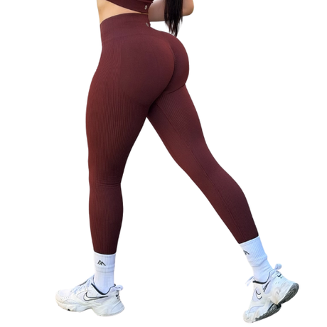 Leggings Efecto Push-Up | Dashian Slim – Burnt Merlot