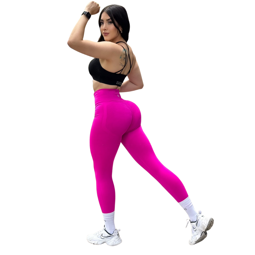 ADRIANAOLIMPO® | Leggins - Leggings Burbuja + Push Up | Seamless Compresión - Rosa Barbie | Ropa deportiva para mujer Elite HotSale Blackfriaday Envío Gratis a México. Mayoreo Menudeo Ofertas Exclusivas