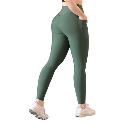 ADRIANAOLIMPO® | Leggins - Leggings básico con bolsillos | Supplex Stretch, Liso – Verde | Ropa deportiva para mujer Elite HotSale Blackfriaday Envío Gratis a México. Mayoreo Menudeo Ofertas Exclusivas