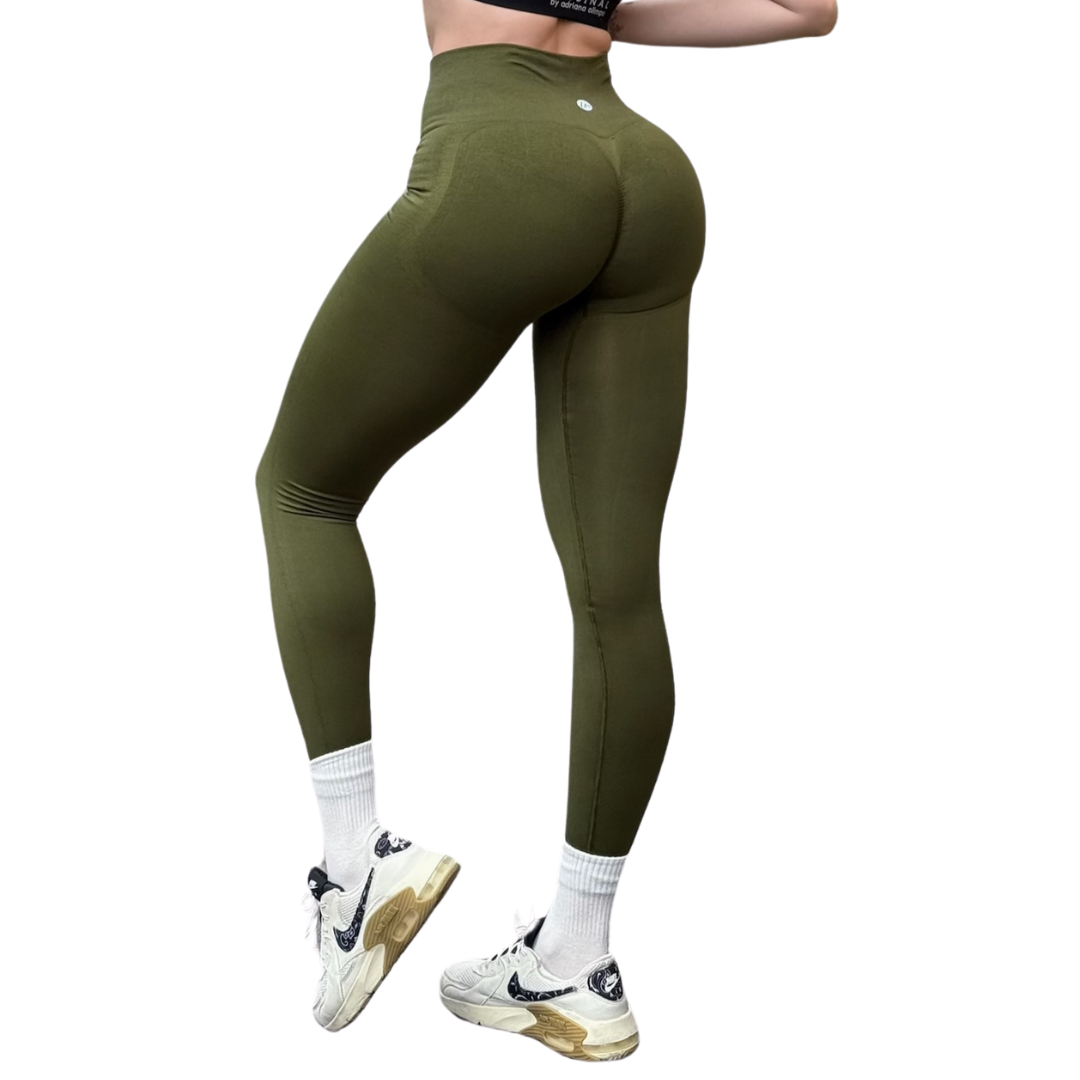 ADRIANAOLIMPO® | Leggins - Leggings Burbuja + Push Up | Seamless Compresión - Verde Militar | Ropa deportiva para mujer Elite HotSale Blackfriaday Envío Gratis a México. Mayoreo Menudeo Ofertas Exclusivas