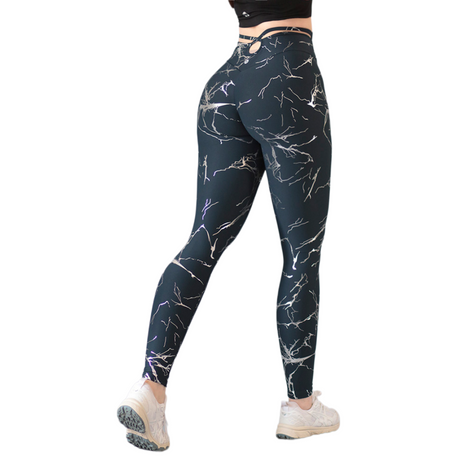 Leggings push up | Supplex Stretch, Destellos Beta – Marino