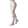 Leggings push up | Supplex Stretch, Liso Flores – Blanco