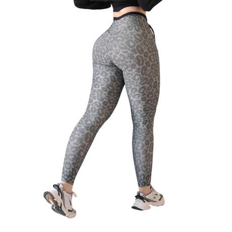 Leggings básico | Supplex Stretch, Liso Print –  Gris