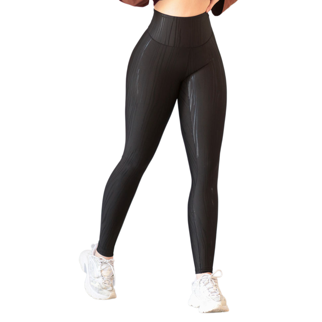 Leggings básico | Supplex Stretch, Destellos wod – Negra