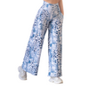 Pants básico con bolsillos | Supplex Stretch, Liso Parches – Azul