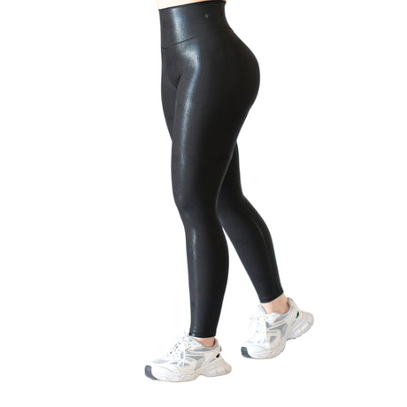 Leggings push up | Supplex Stretch, Destellos Cobra – Negra