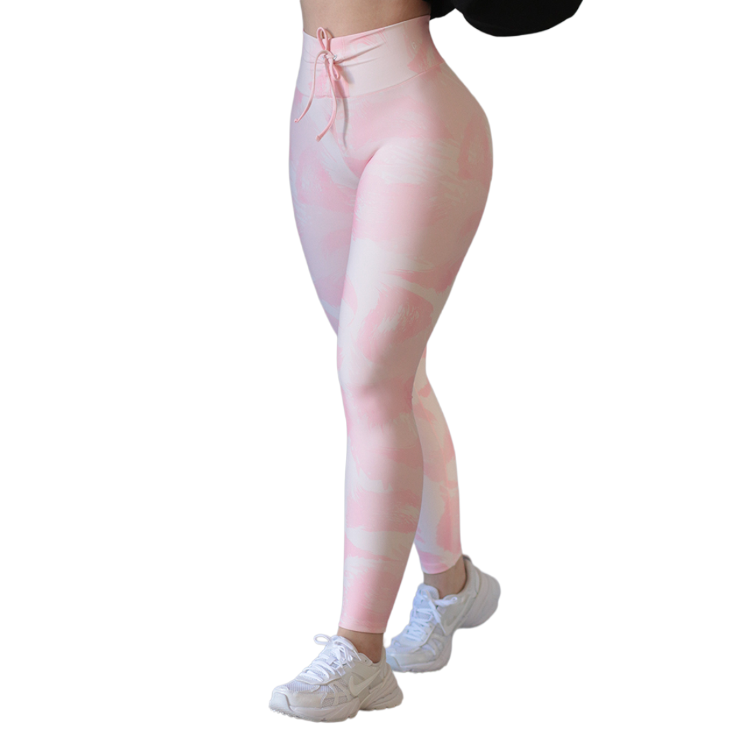 Leggings push up | Supplex Stretch, Liso – rosa limonada