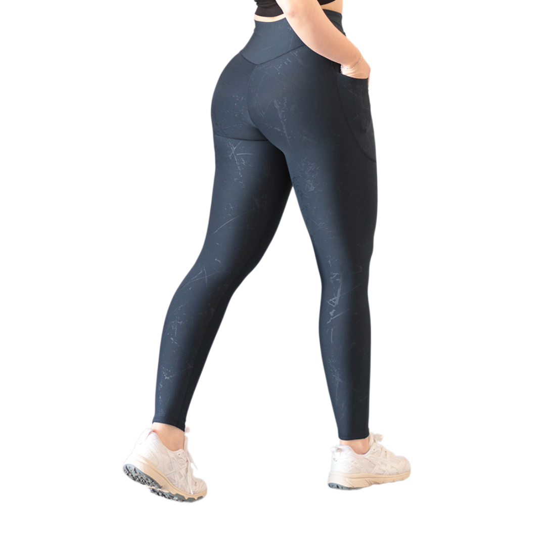ADRIANAOLIMPO® | Leggins - Leggings básico con bolsillos | Supplex Stretch, Relieves Leca - Azul | Ropa deportiva para mujer Elite HotSale Blackfriaday Envío Gratis a México. Mayoreo Menudeo Ofertas Exclusivas