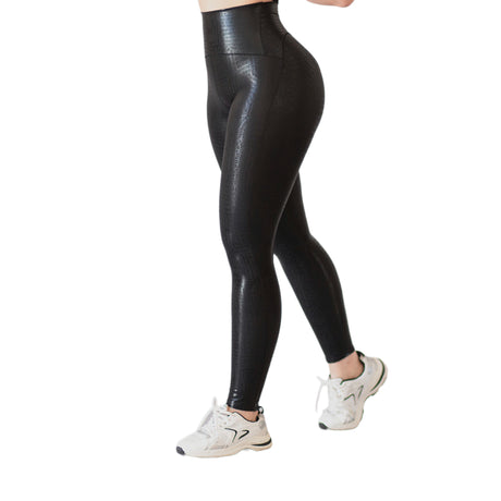 Leggings básico | Supplex Stretch, Destellos Hops – Negra