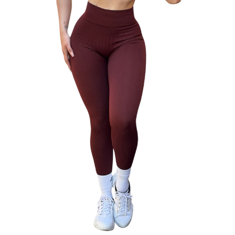 Leggings Efecto Push-Up | Dashian Slim – Burnt Merlot