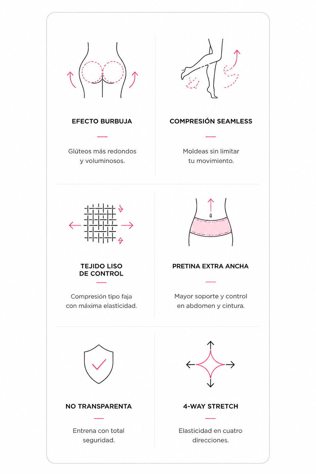 LEGGINGS PUSH-UP + BURBUJA