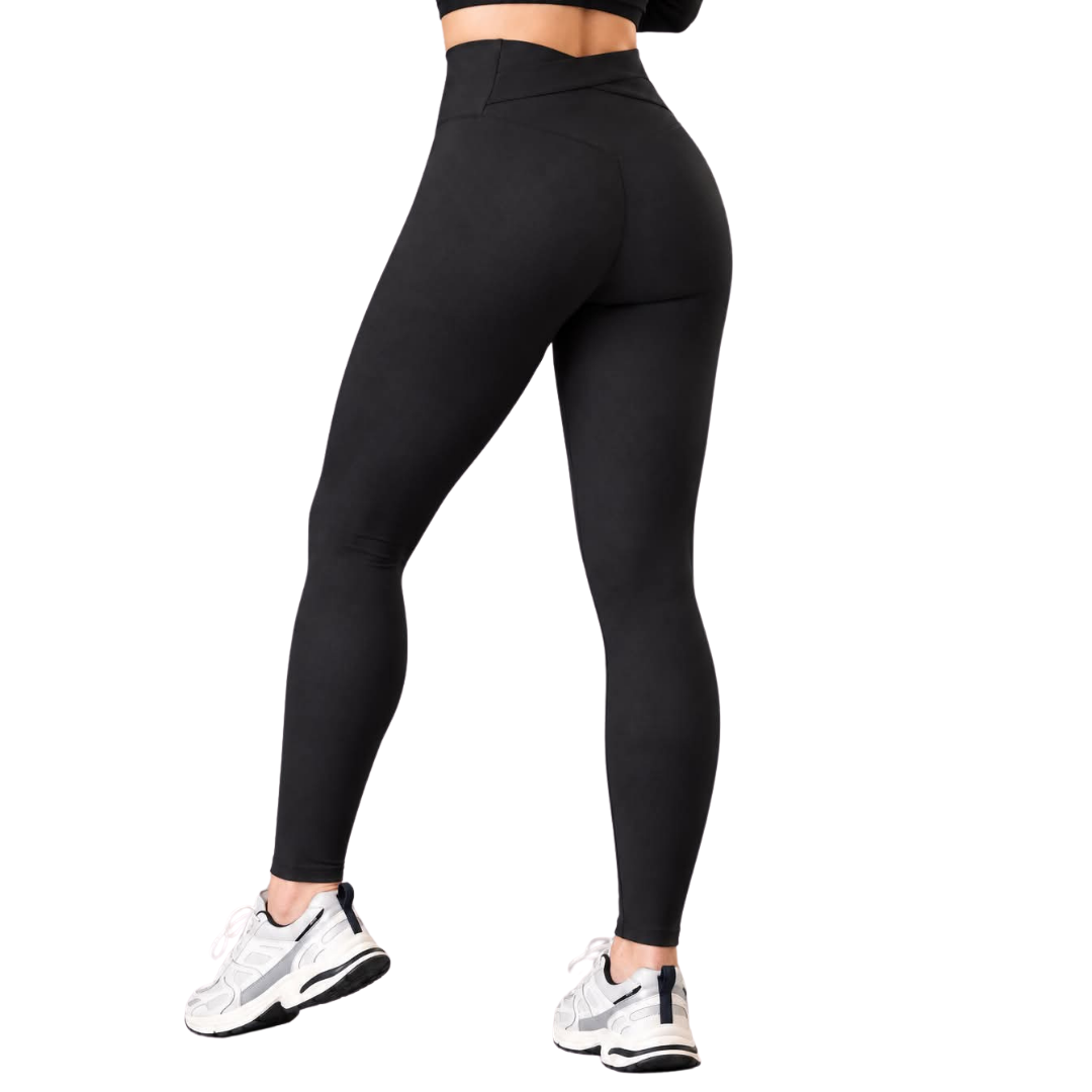Leggings push up | Supplex Stretch, Liso, Negro