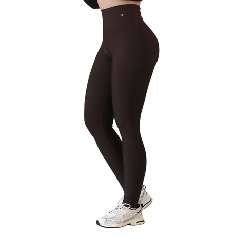 Leggings push up | Supplex Stretch, Liso, café