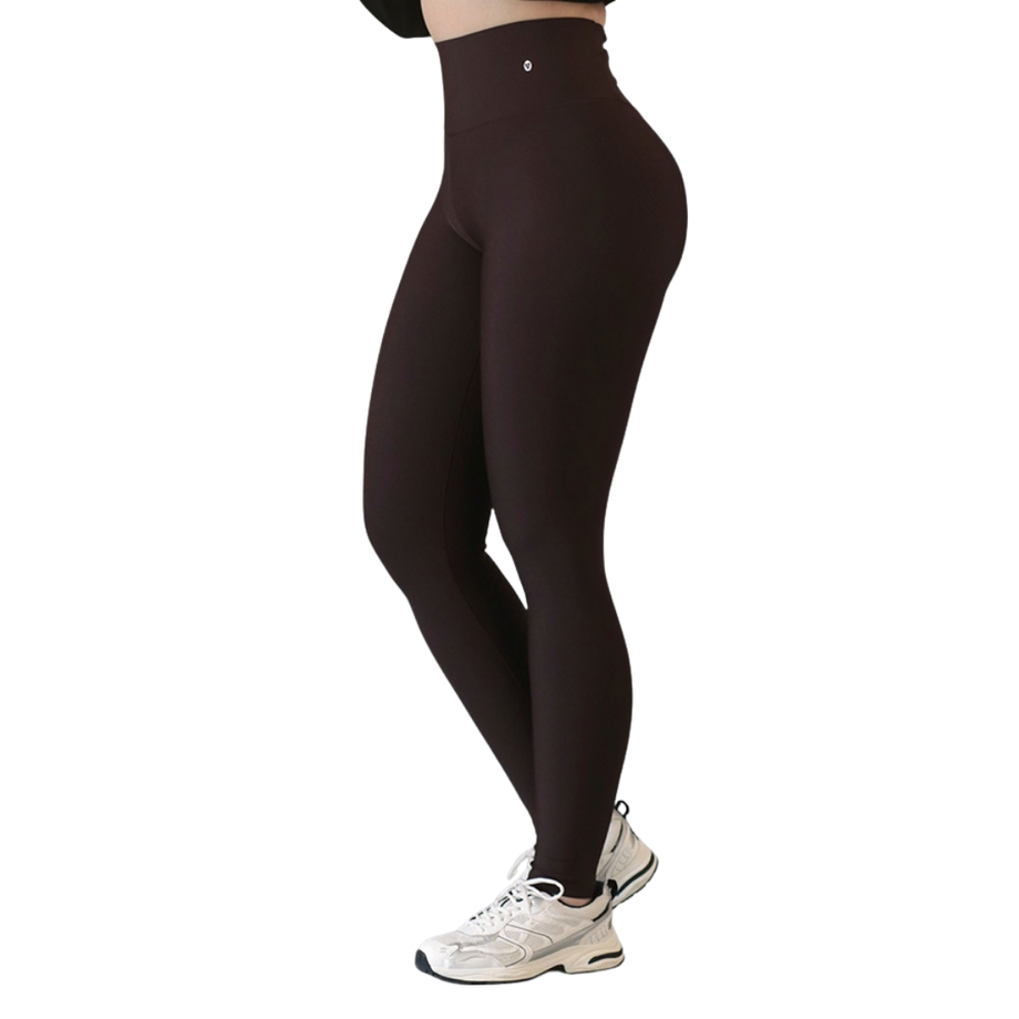 Leggings push up | Supplex Stretch, Liso, café