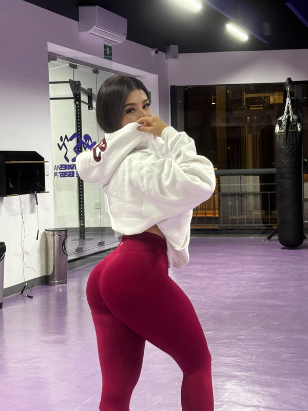 Leggings Burbuja + Push Up | Seamless Compresión - Rojo quemado