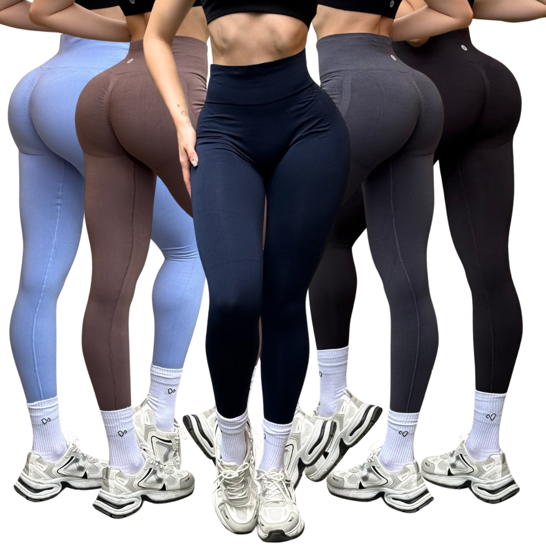 🔸 Leggings Burbuja + Push Up | Seamless Compresión