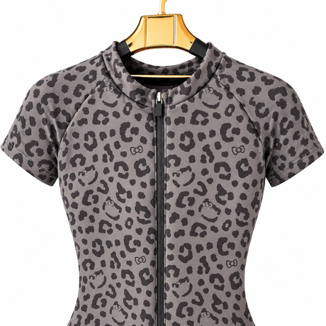 Enterizo básico | Supplex Stretch, Liso – Print Gris
