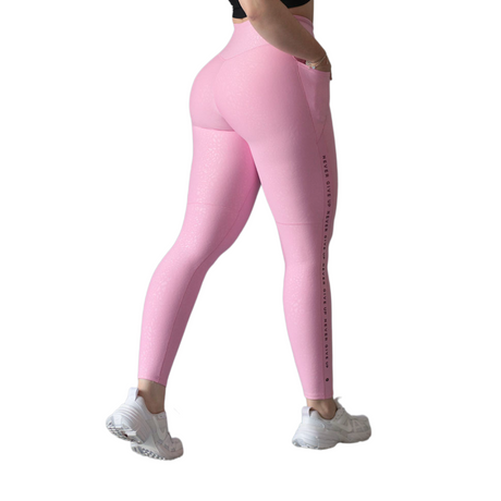 Leggings básico con bolsillos | Supplex Stretch, Relieves Print | Rosa Babay