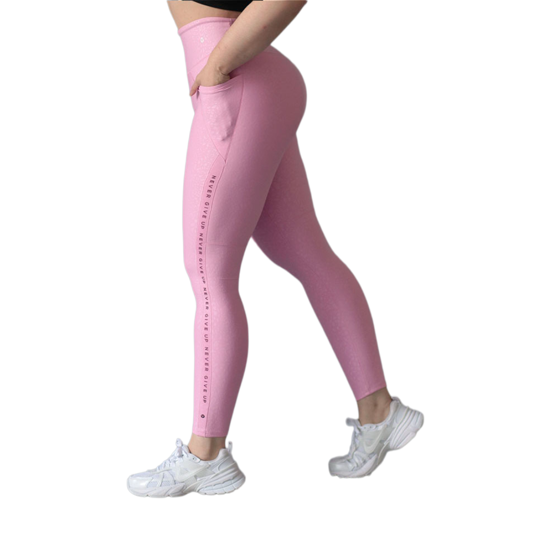 Leggings básico con bolsillos | Supplex Stretch, Relieves Print | Rosa Babay