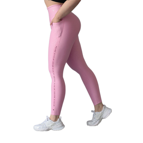 Leggings básico con bolsillos | Supplex Stretch, Relieves Print | Rosa Babay